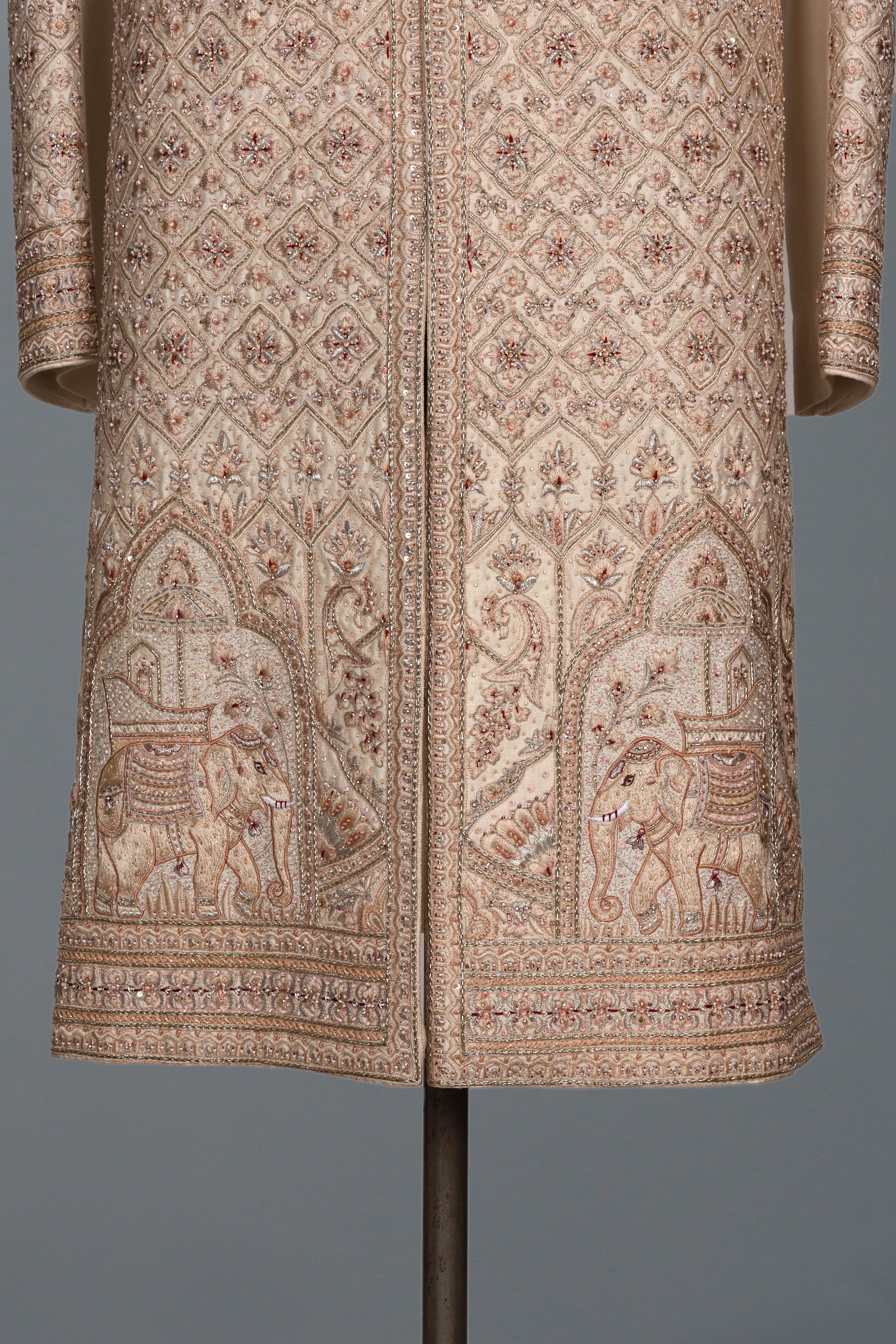 GOLD & PINK HERITAGE SHERWANI SET