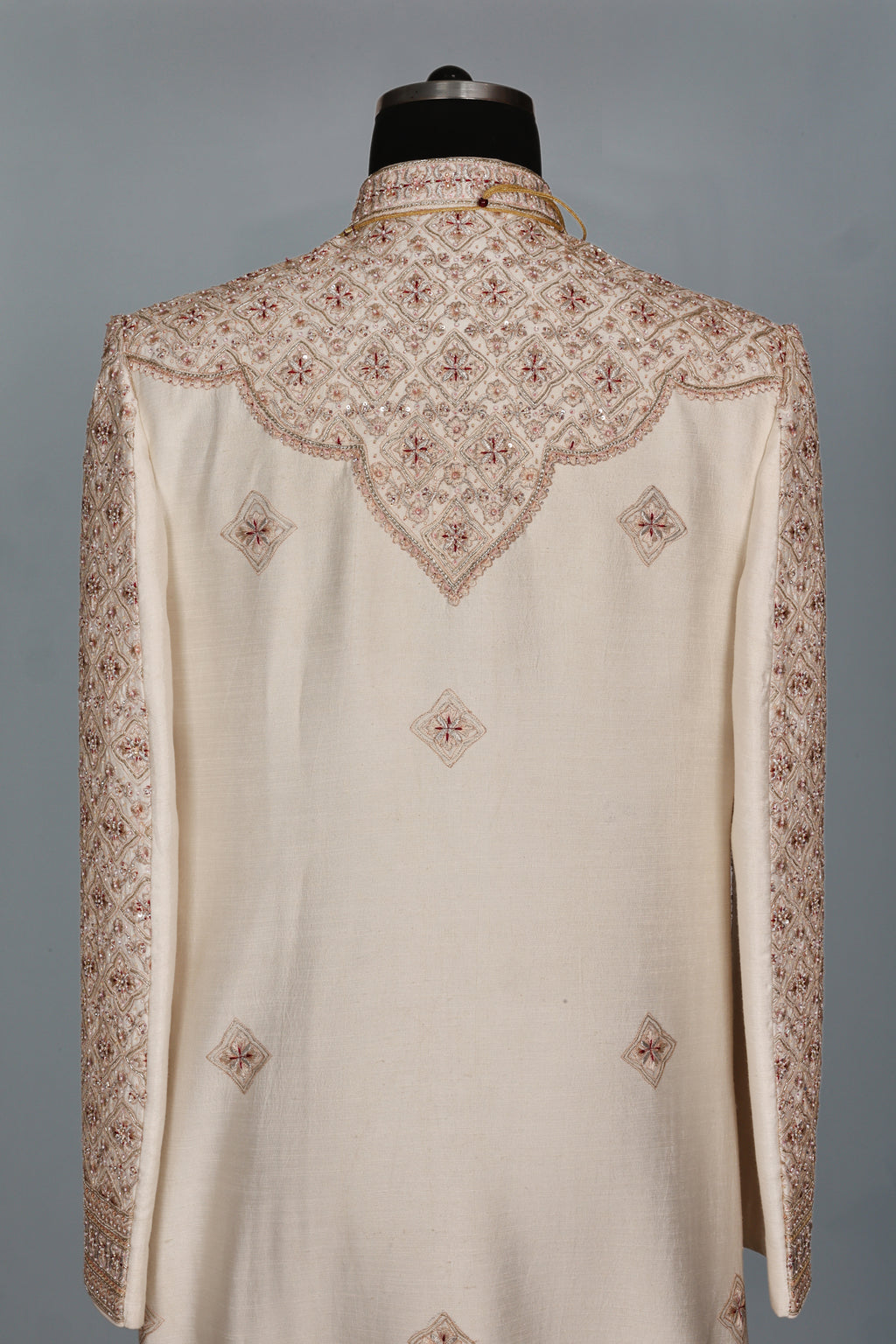 GOLD & PINK HERITAGE SHERWANI SET