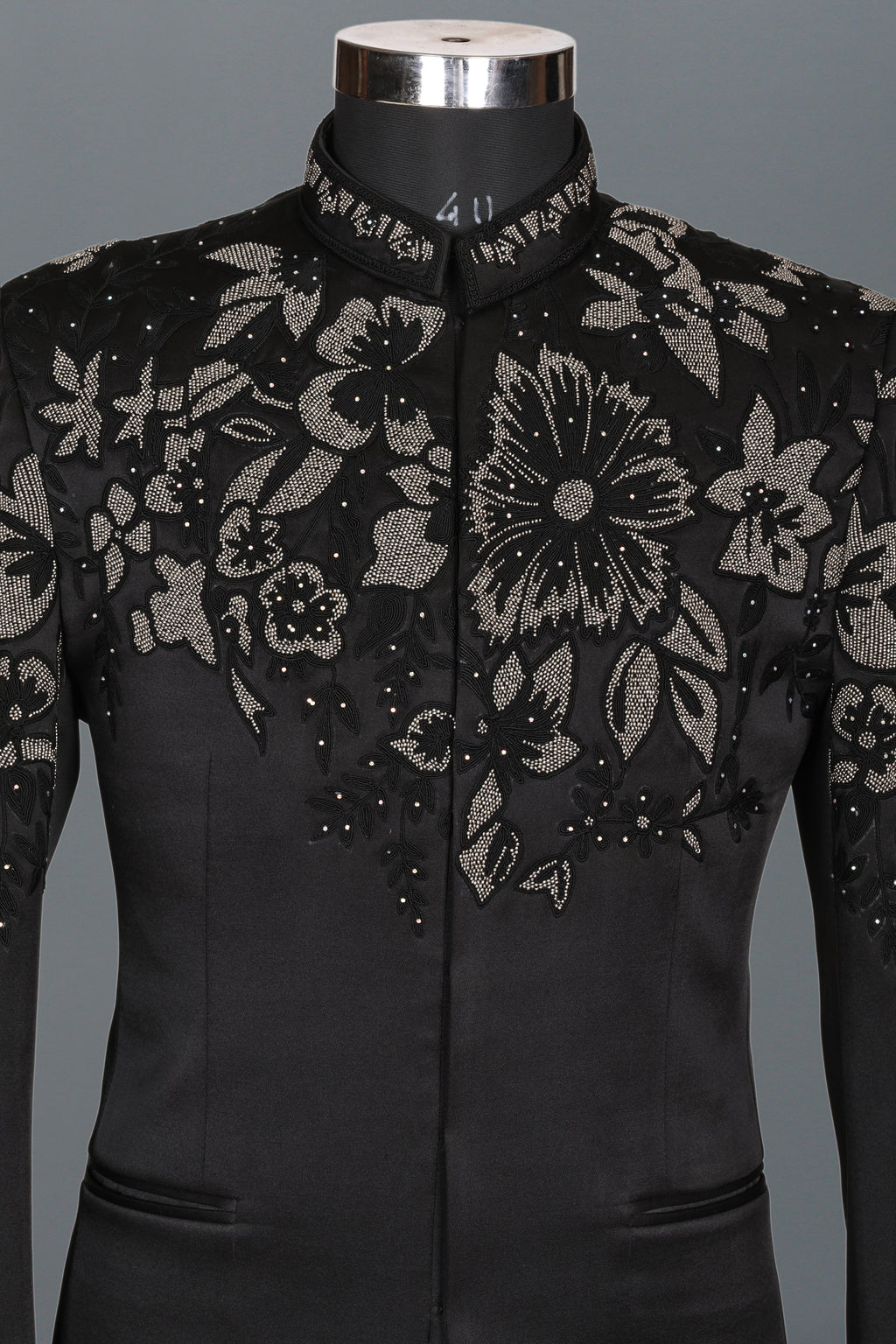 BLACK HAND EMBROIDERED LEGACY JODHPURI