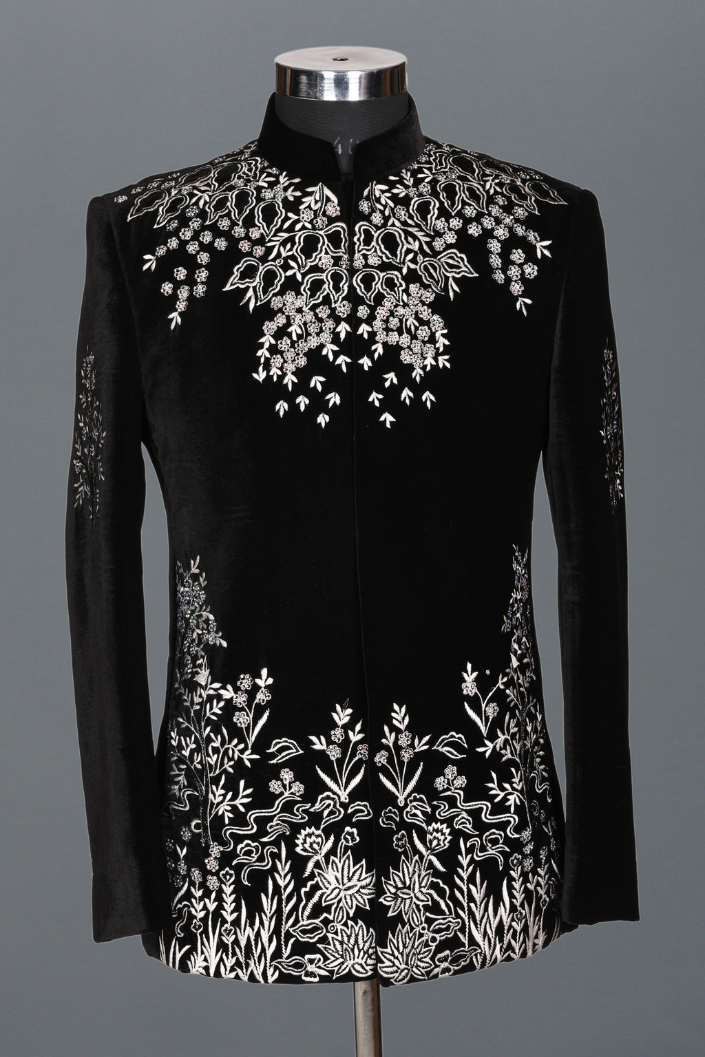 BLACK JODHPURI WITH HEAVY HAND EMBROIDERY