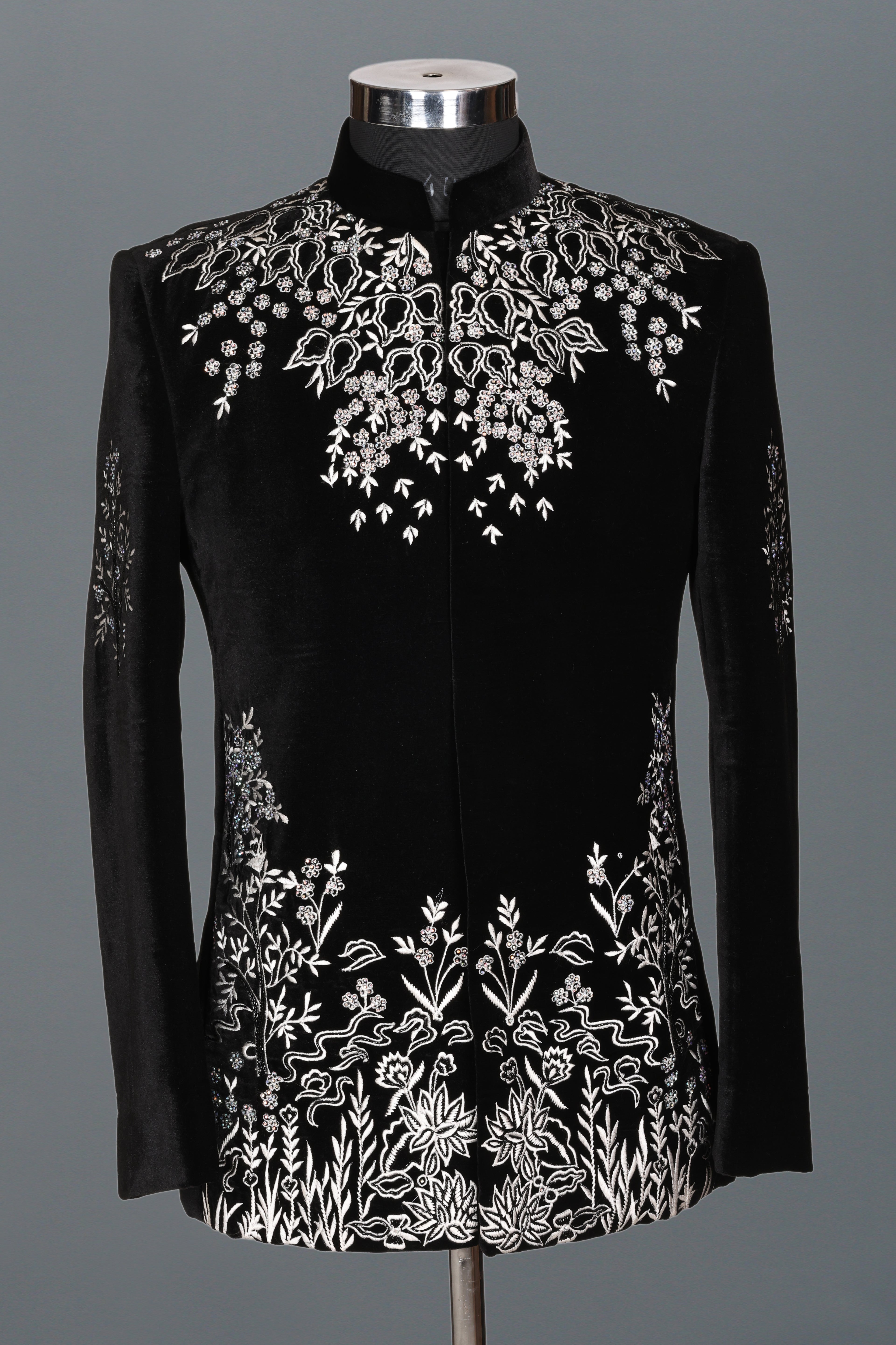 BLACK JODHPURI WITH HEAVY HAND EMBROIDERY