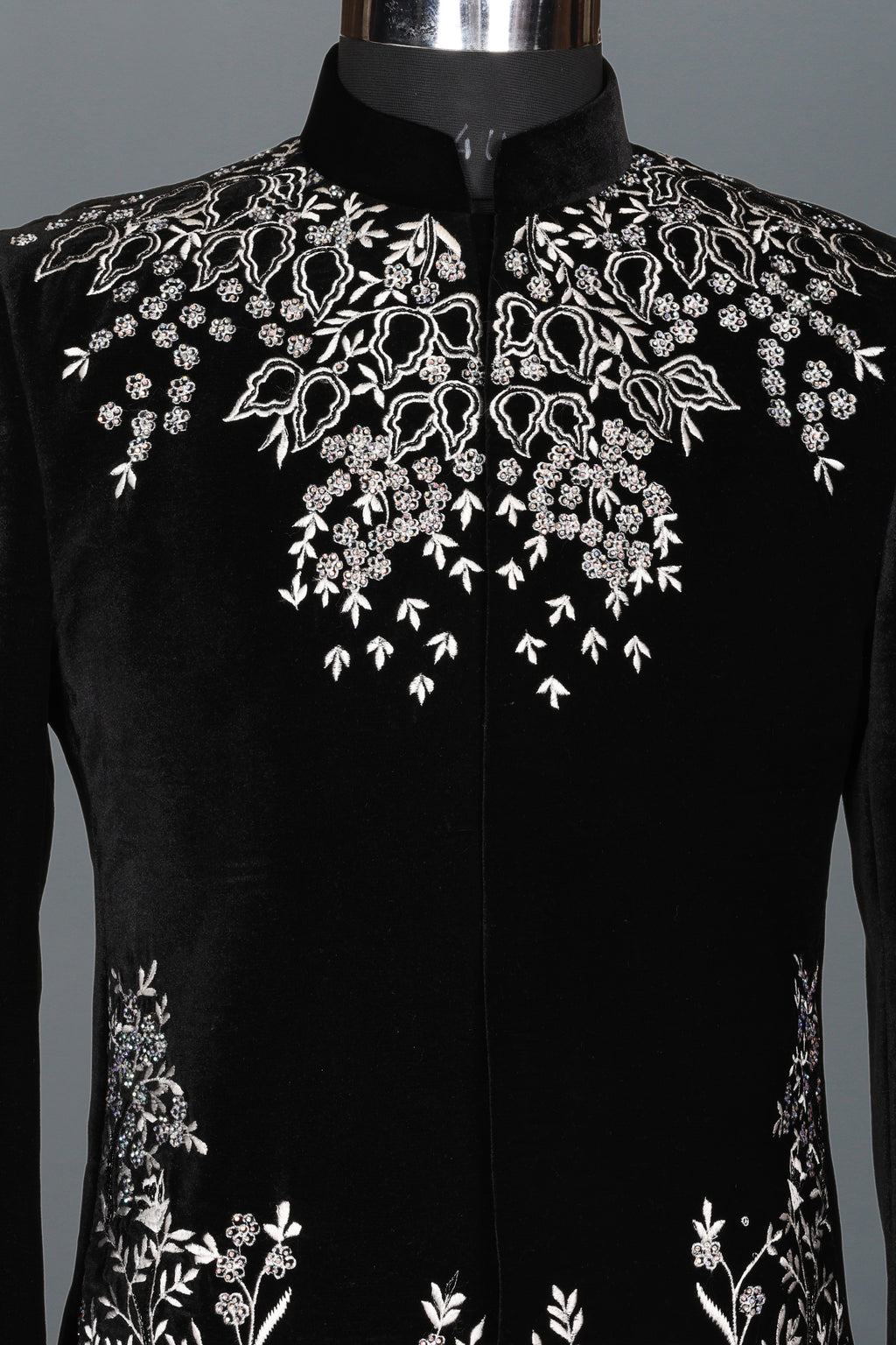 BLACK JODHPURI WITH HEAVY HAND EMBROIDERY