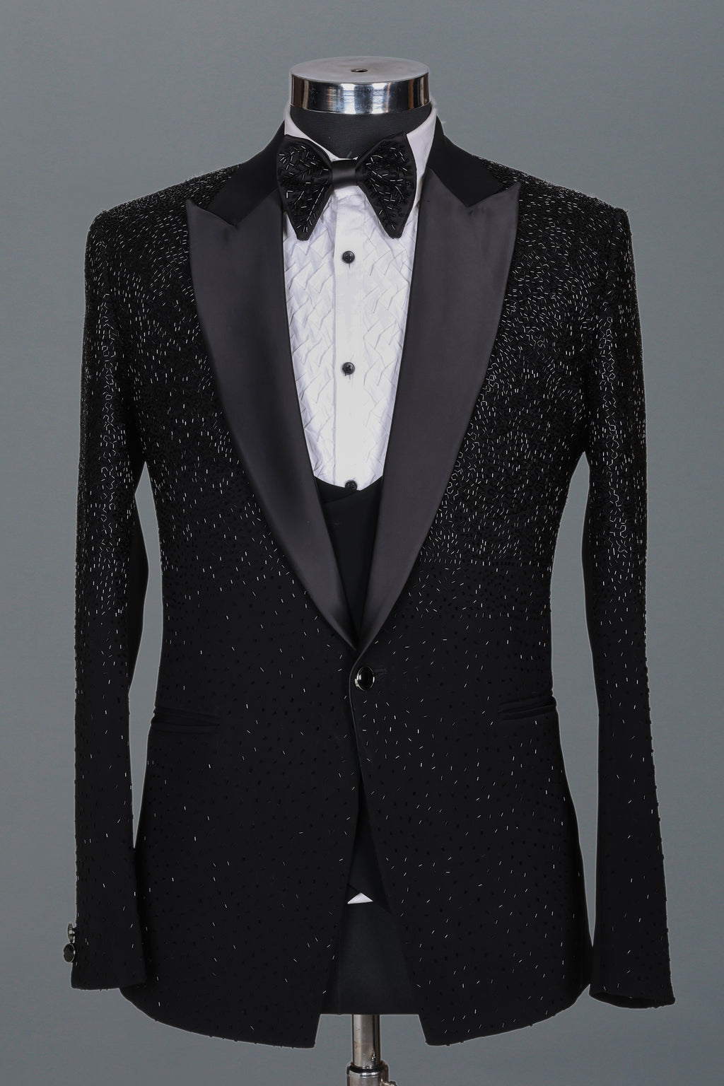 JET BLACK HANDWORK TUXEDO