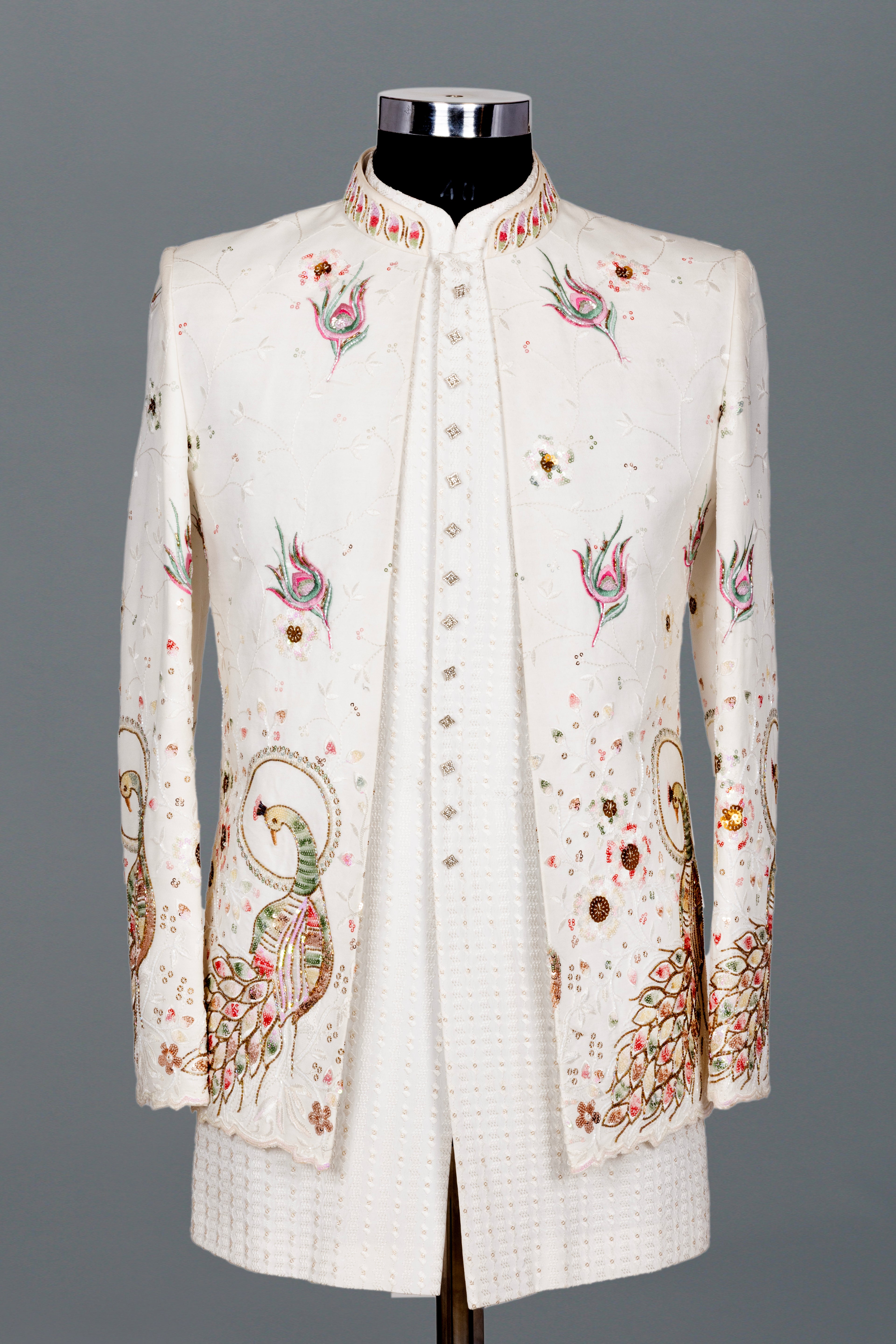 ROYAL PEACOCK EMBROIDERED