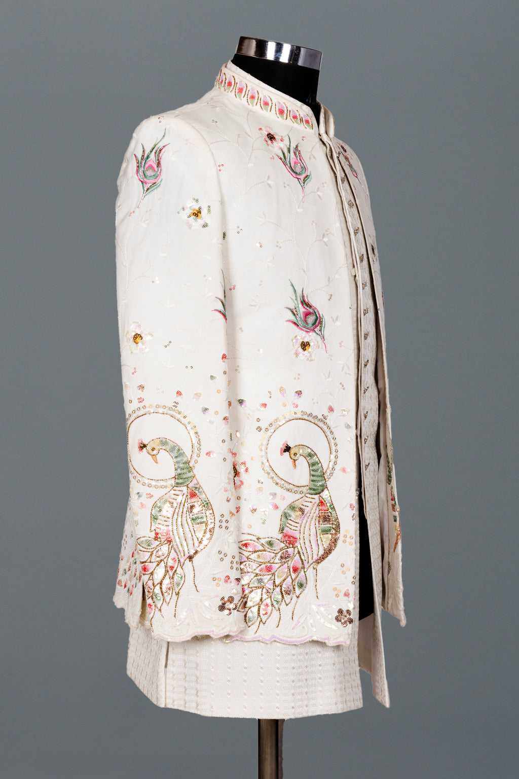 ROYAL PEACOCK EMBROIDERED