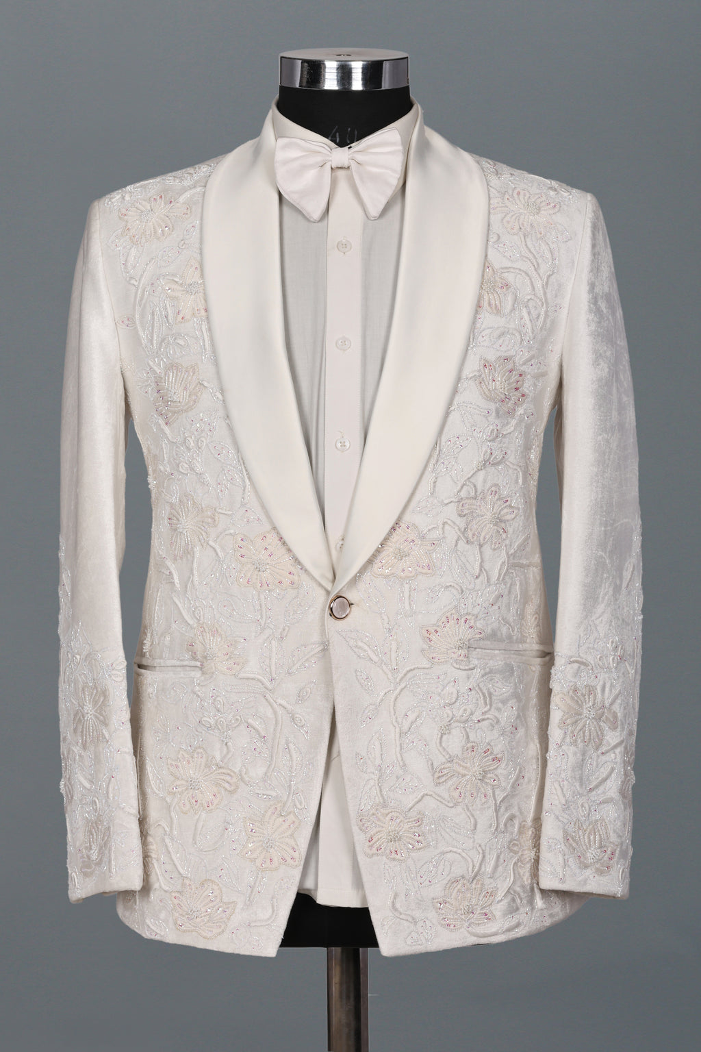 IVROY FLORAL EMBROIDERED TUXEDO