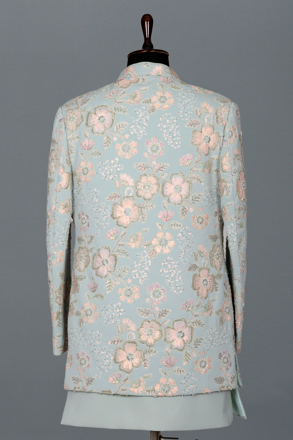 OPEN FRONT FLORAL INDO-WESTERN