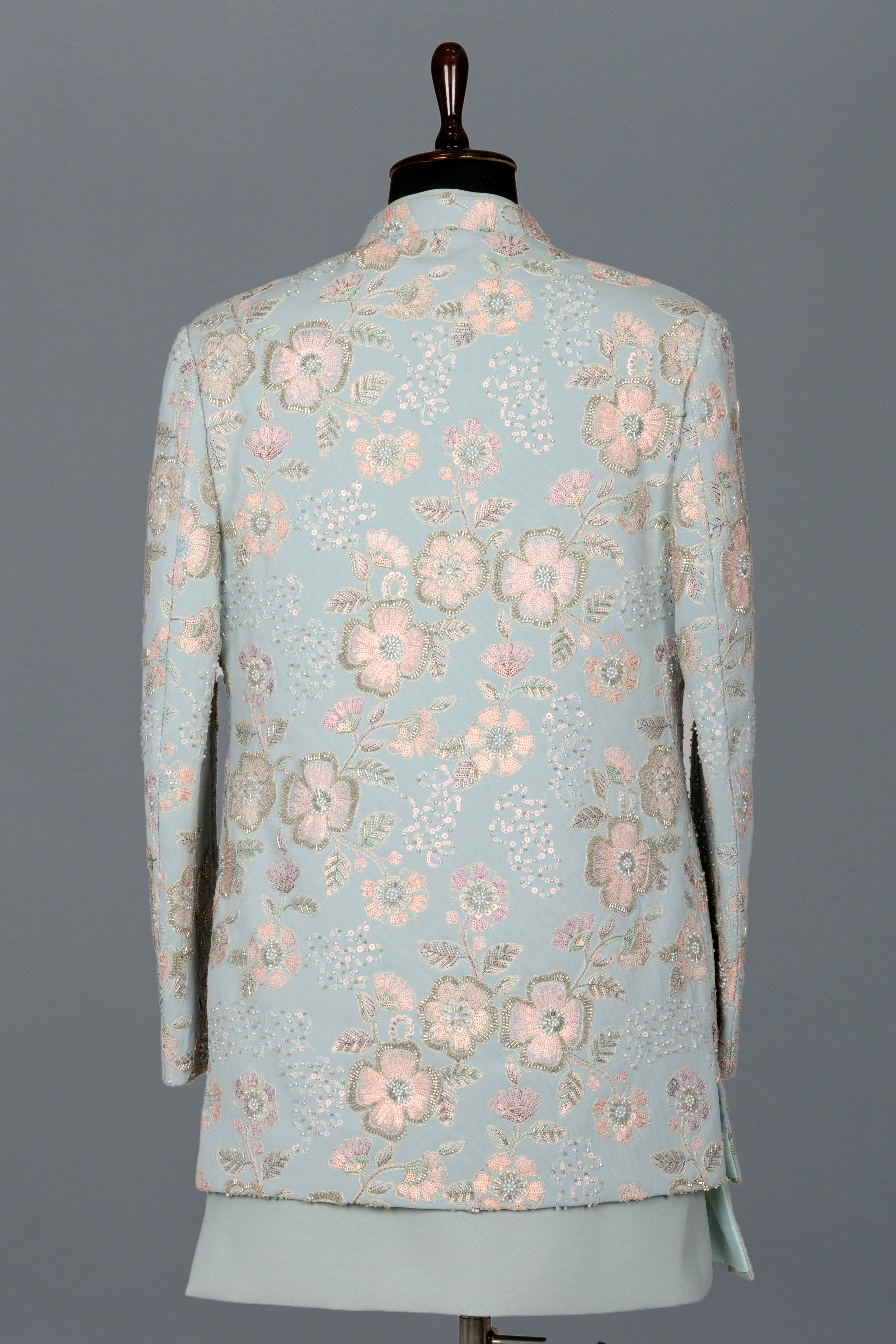 OPEN FRONT FLORAL INDO-WESTERN