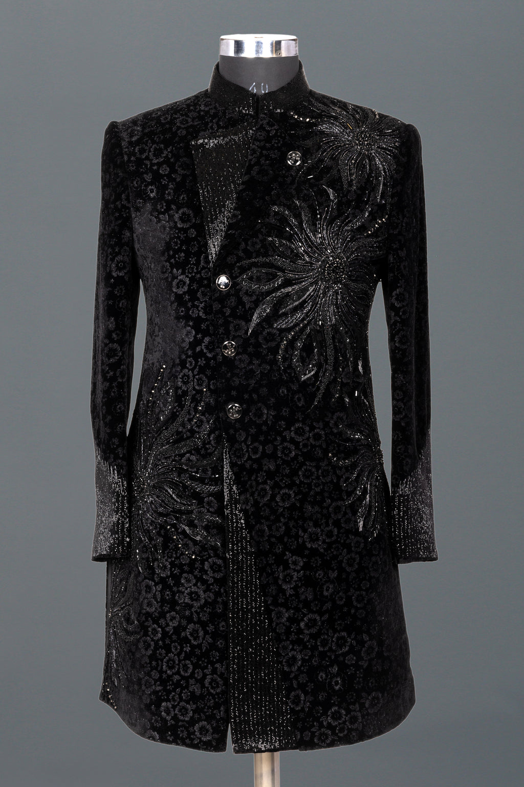 ROYAL BLACK VELVET INDO-WESTERN