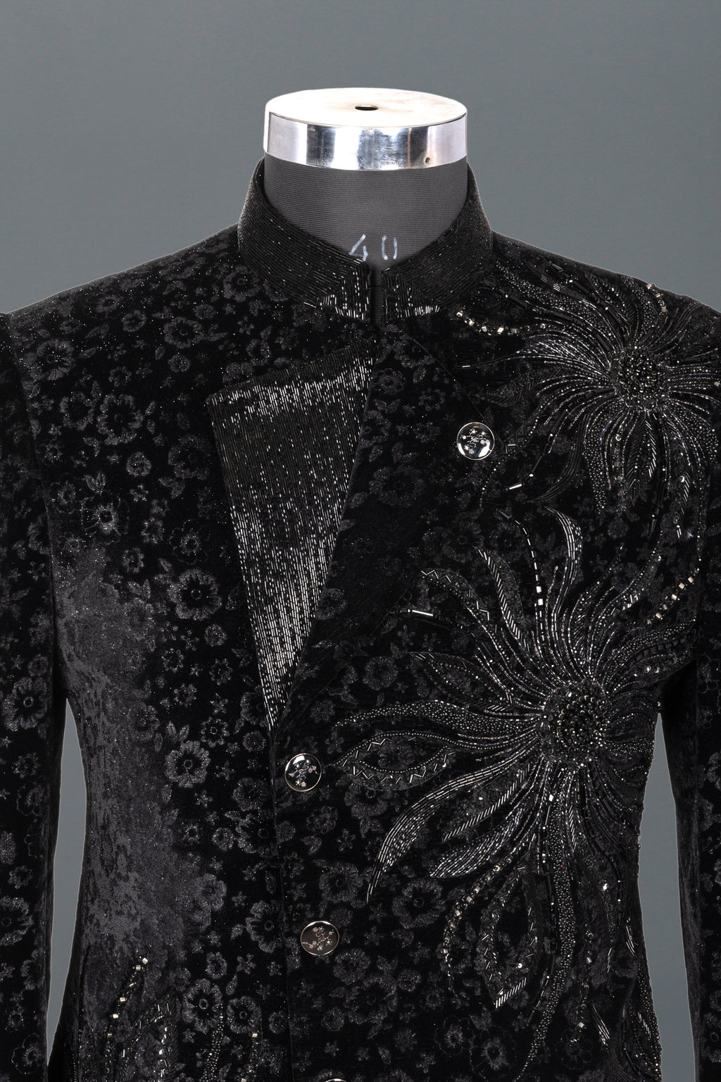 ROYAL BLACK VELVET INDO-WESTERN