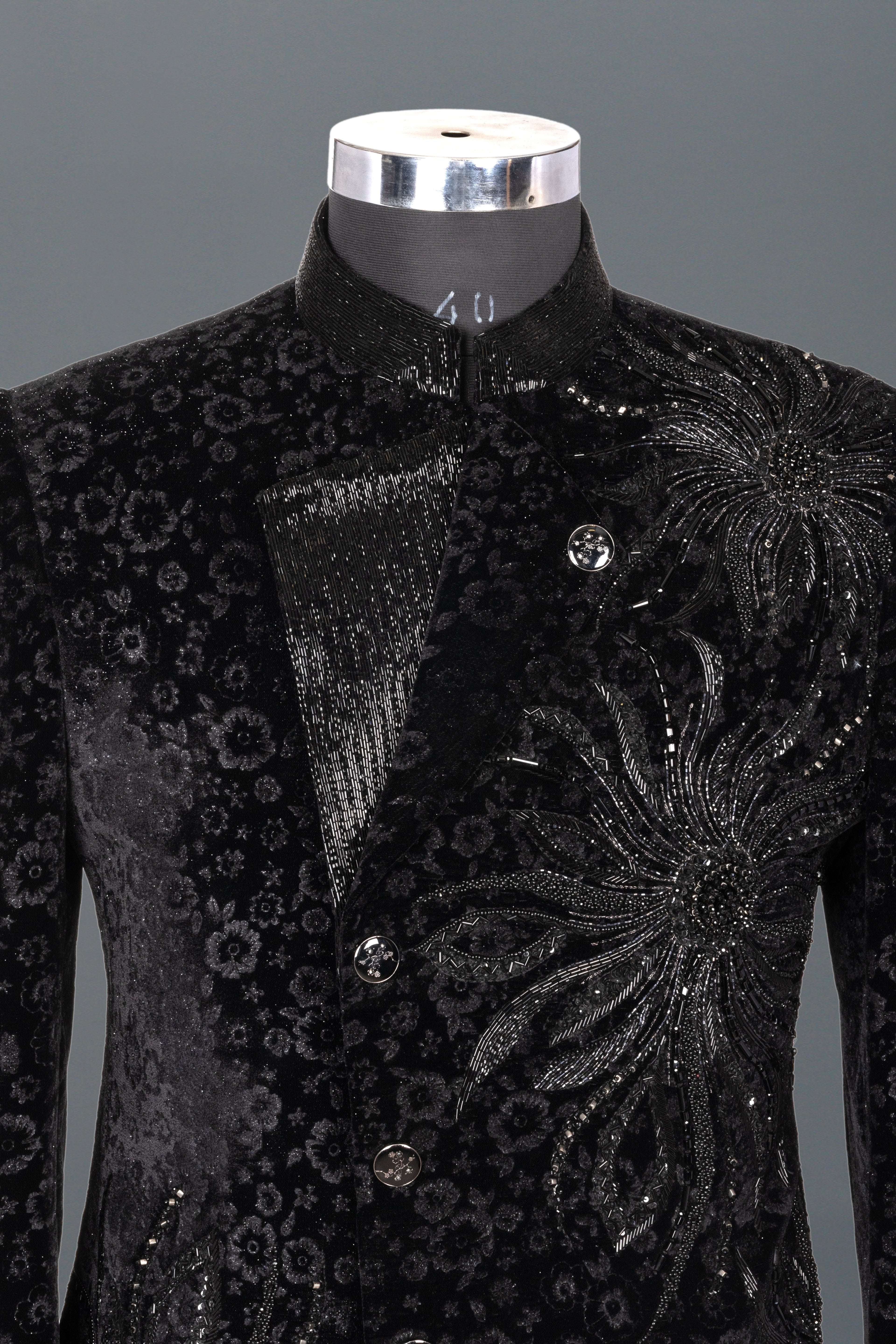 ROYAL BLACK VELVET INDO-WESTERN