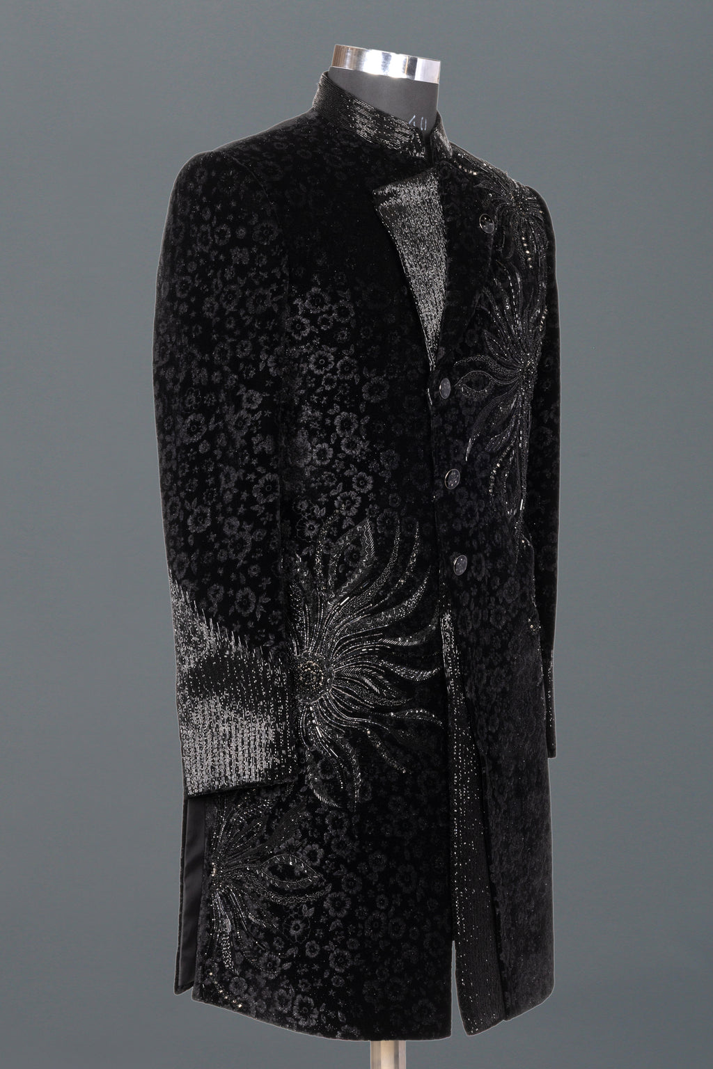 ROYAL BLACK VELVET INDO-WESTERN