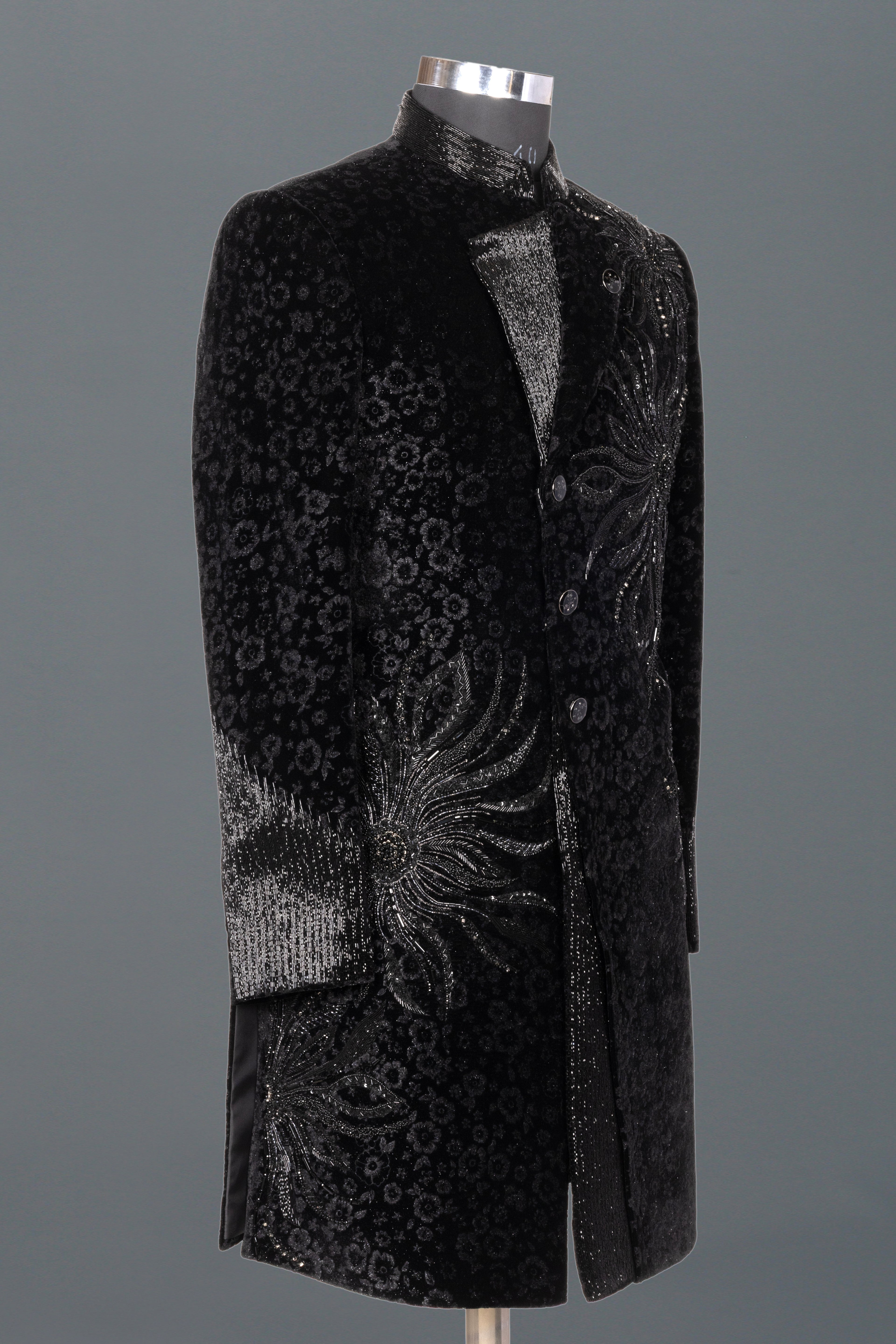 ROYAL BLACK VELVET INDO-WESTERN