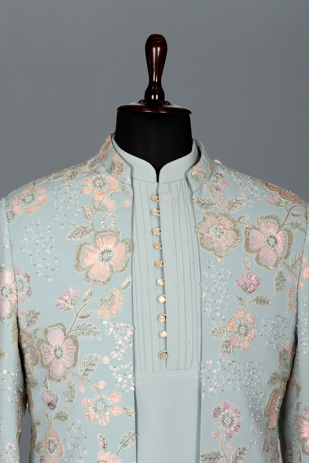 PASTEL OPEN JACKET INDO-WESTERN