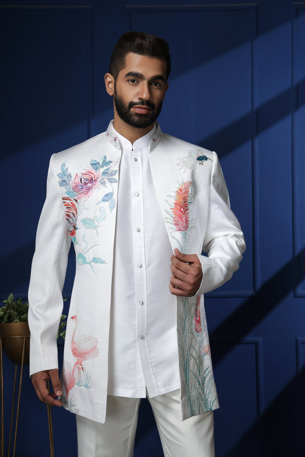 SHORT INDOWESTERN FLORAL