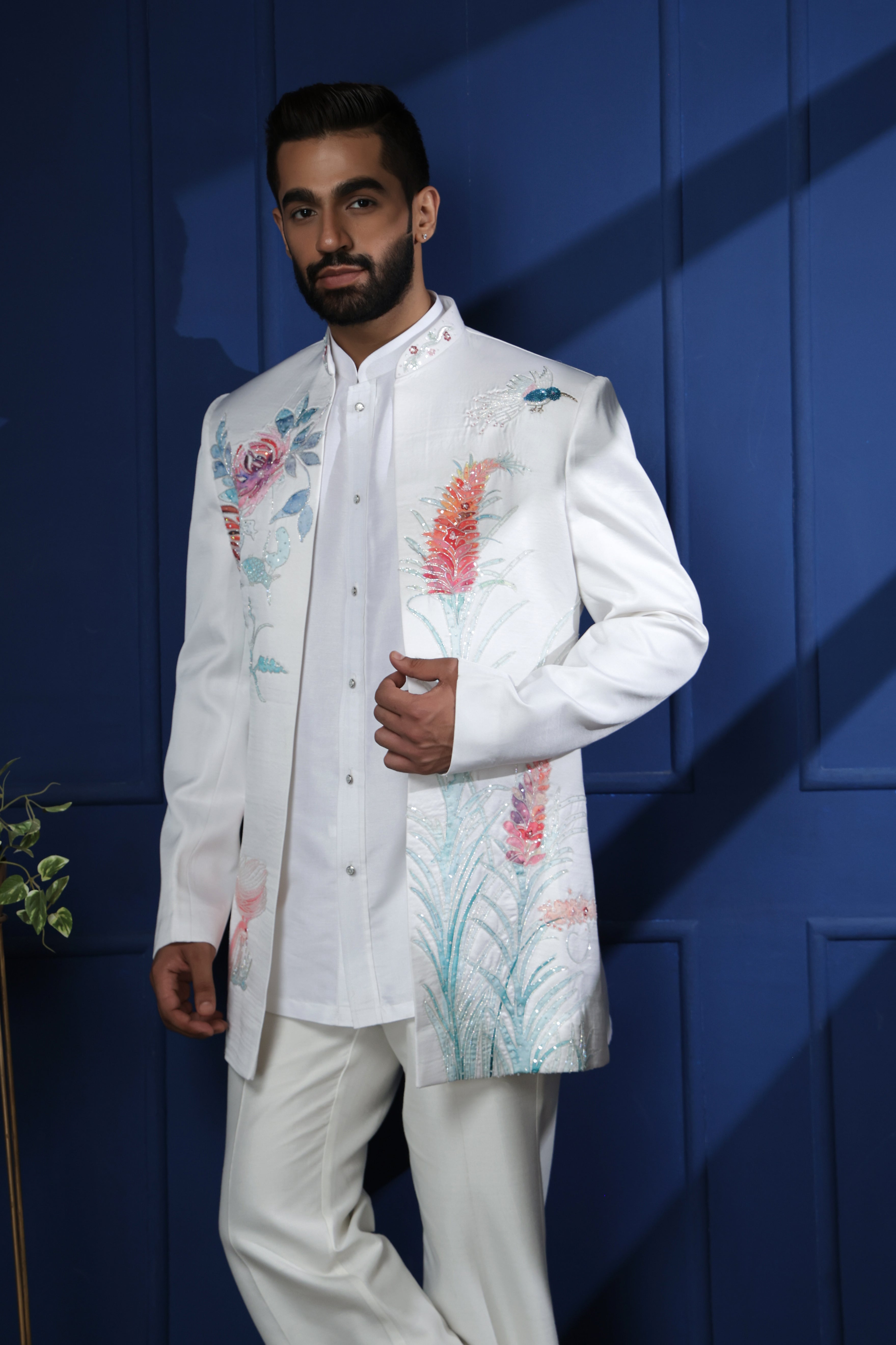 SHORT INDOWESTERN FLORAL