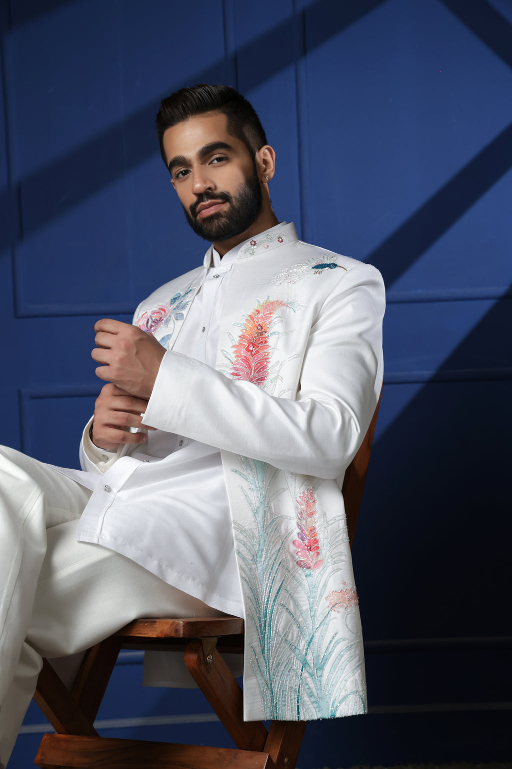 SHORT INDOWESTERN FLORAL