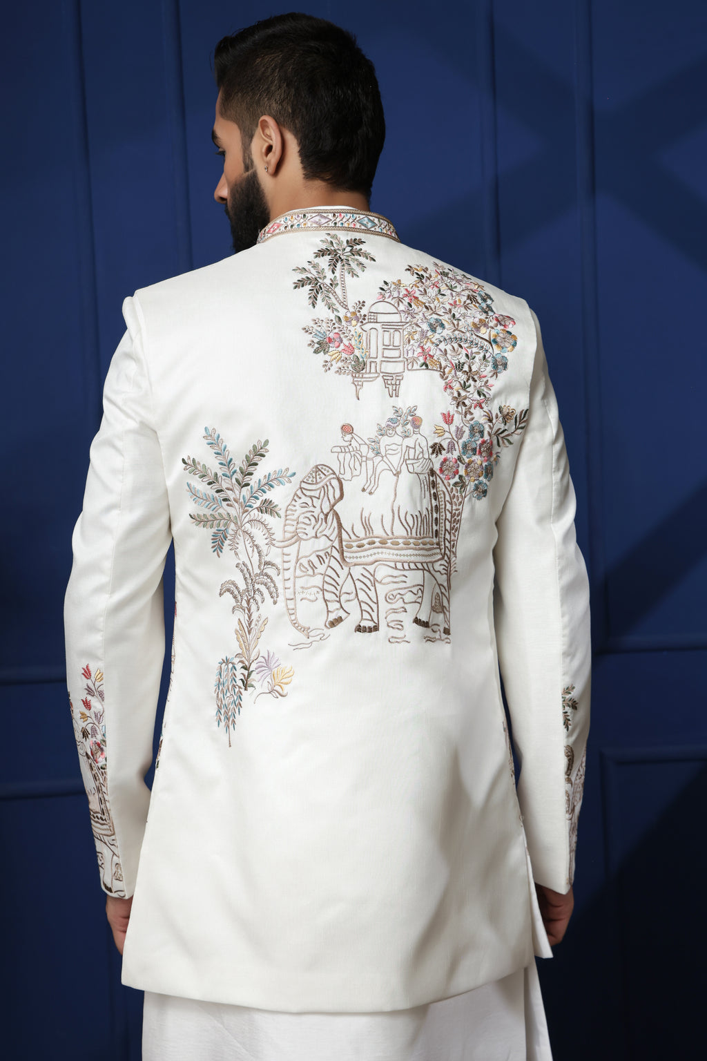 INDOWESTERN - HEAVY  IVORY EMBROIDERY